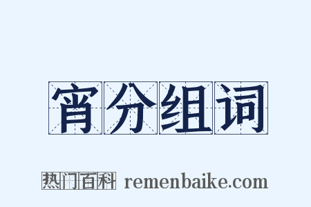 宵分组词是什么意思的图片